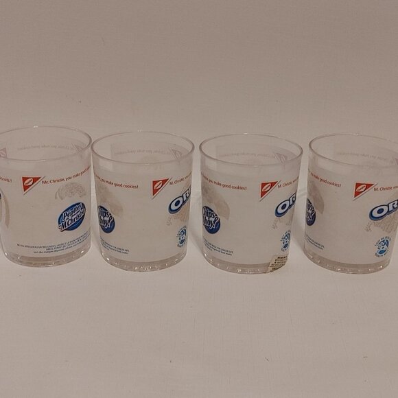 LOT of 4 OREO Cookie Plastic Milk Cups Dairy Farmers of Ontario Christie… - Picture 4 of 5